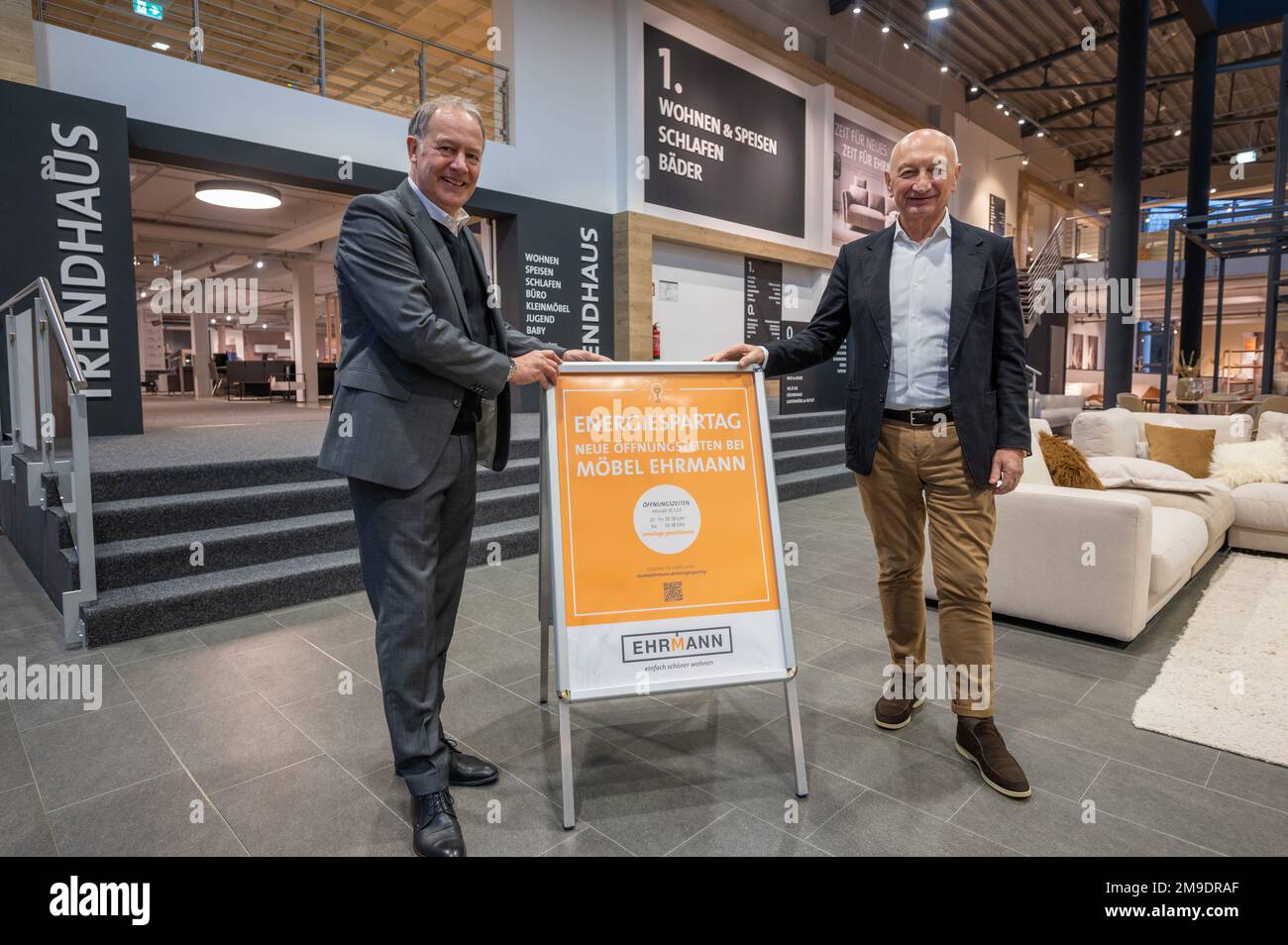 Trier, Germany. 11th Jan, 2023. In his furniture store in Trier