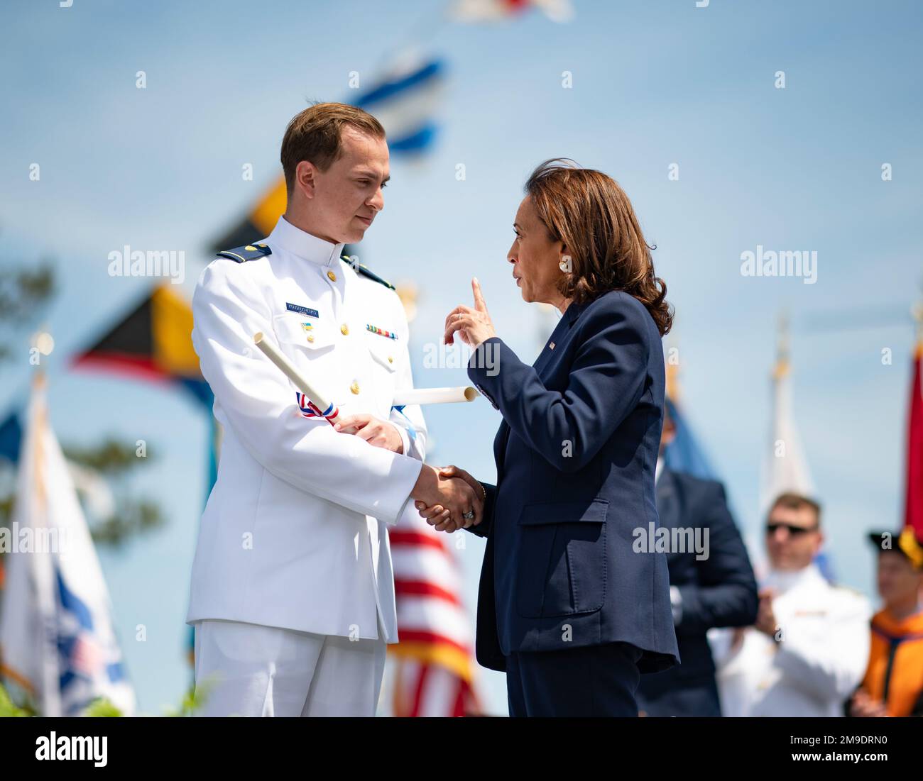 Vice President Kamala Harris Hands Coast Guard Academy Cadet 1/c Anton ...