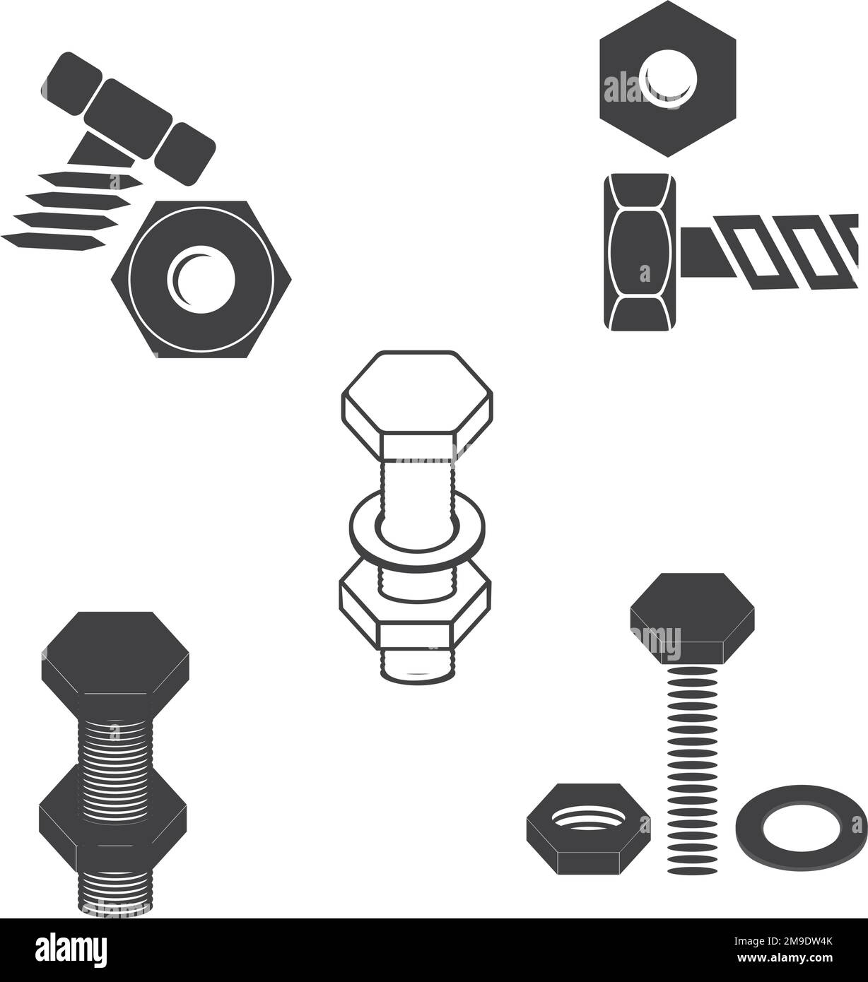 nut and bolt logo vector template Stock Vector Image & Art Alamy