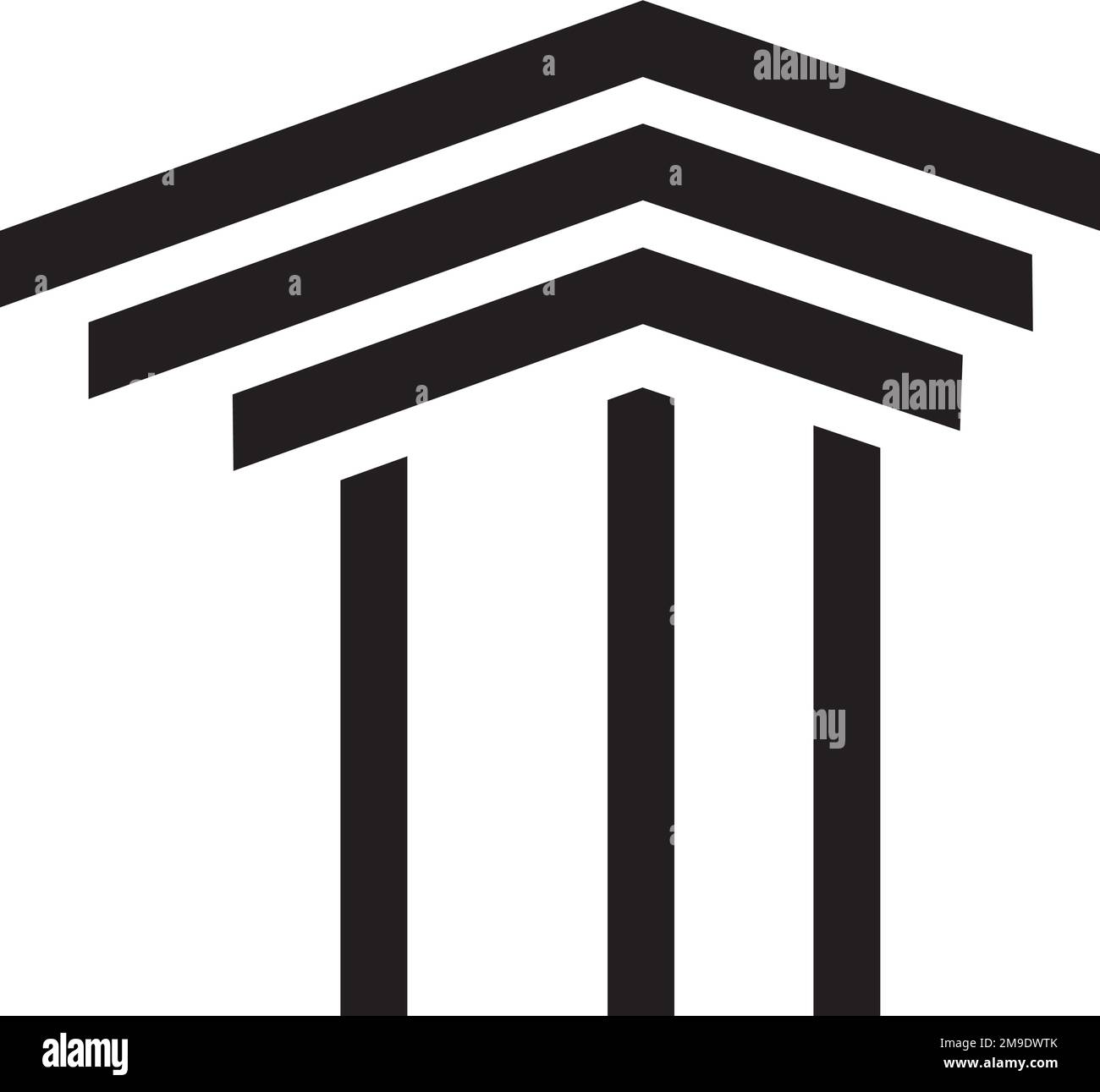 pillar logo vector illustration design Stock Vector Image & Art - Alamy