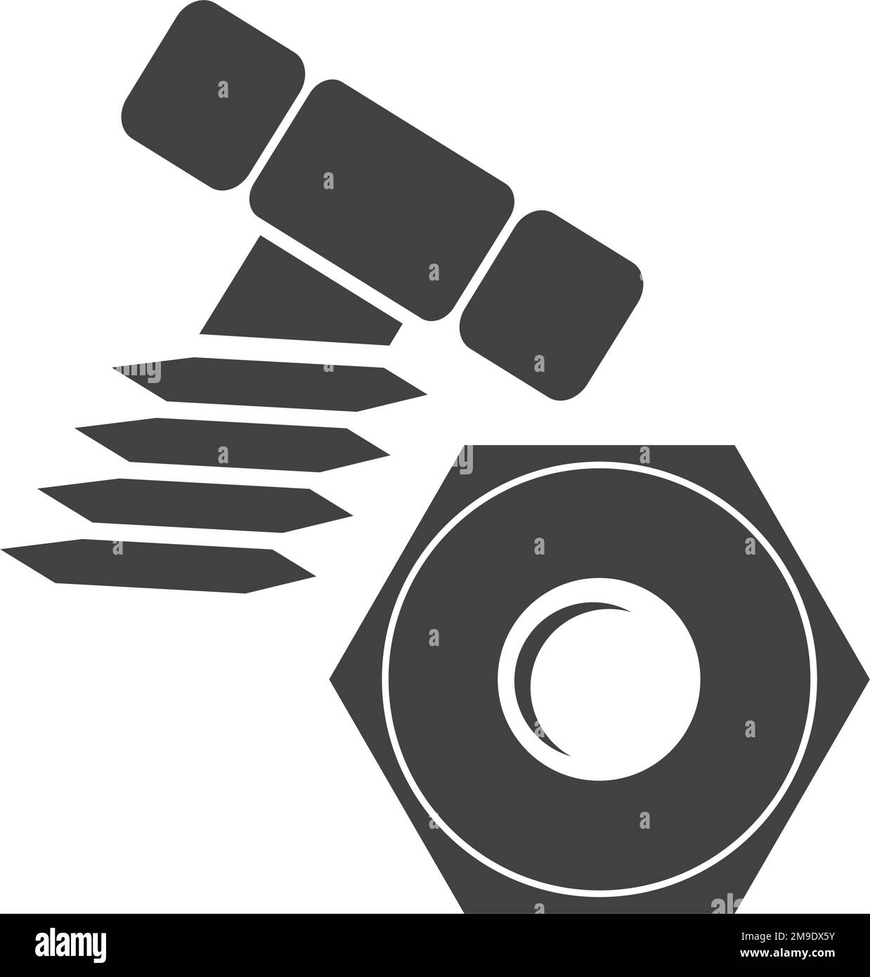 nut and bolt logo vector template Stock Vector Image & Art Alamy