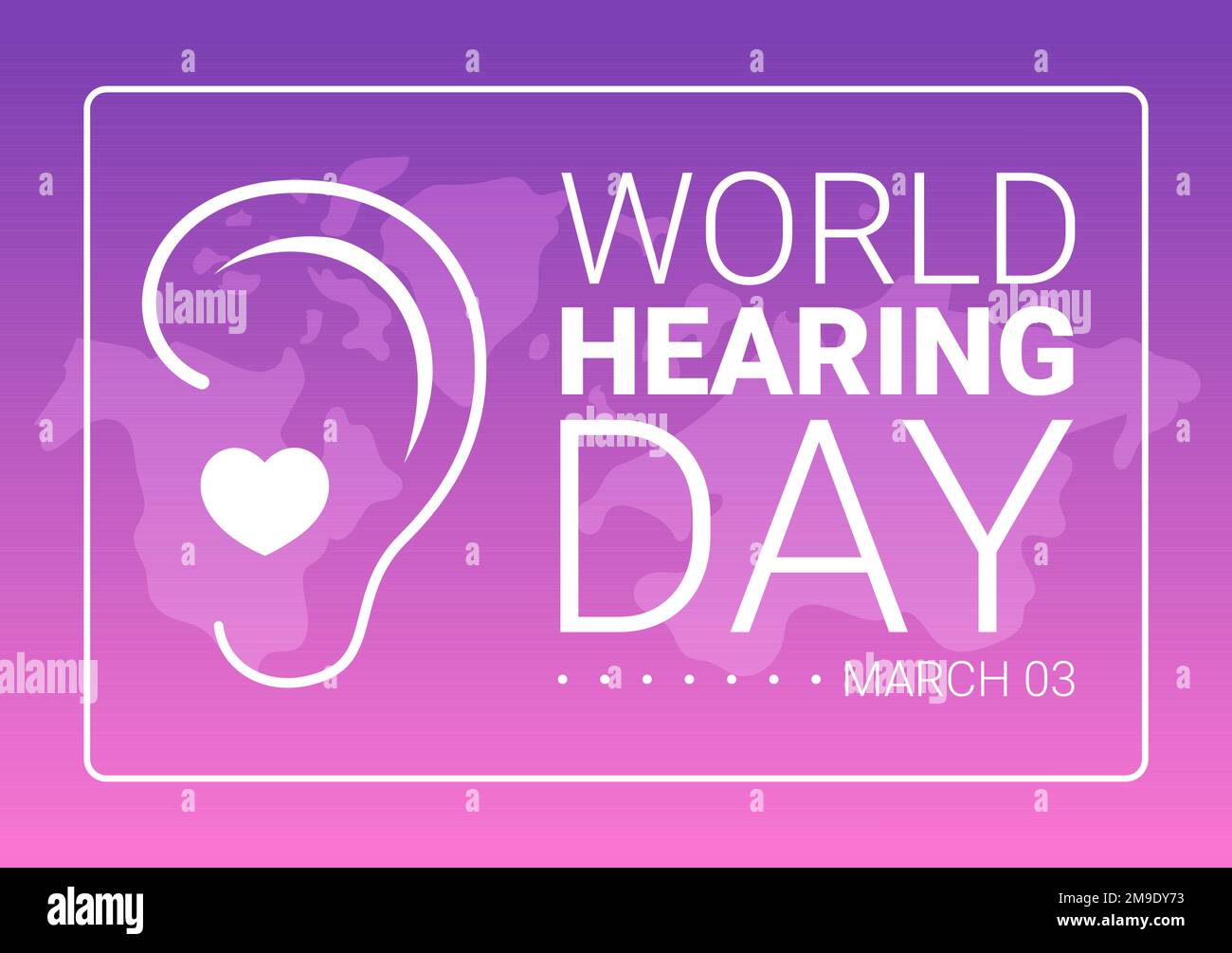 World Hearing Day Illustration to Raise Awareness on How to Prevent Deafness for Web Banner or Landing Page in Flat Cartoon Hand Drawn Templates Stock Vector