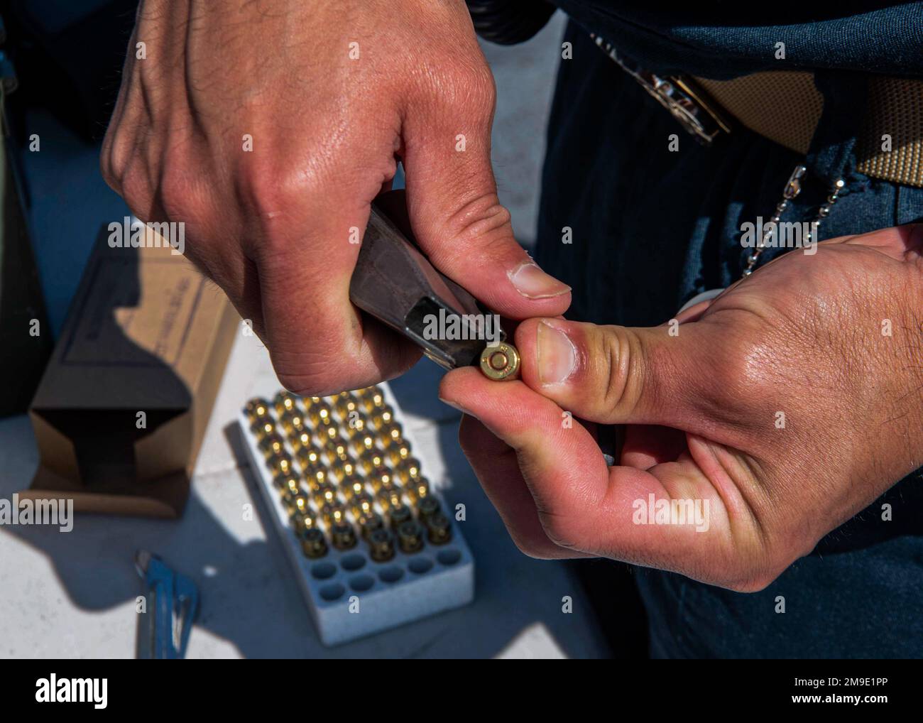 PACIFIC OCEAN (May 18, 2022) Chief Gunner’s Mate Enrique Cruz, from