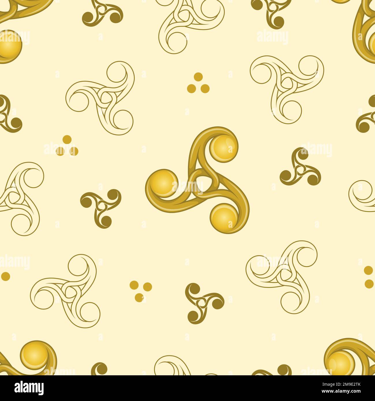 Triskel Pattern Celtic motif hi-res stock photography and images - Alamy
