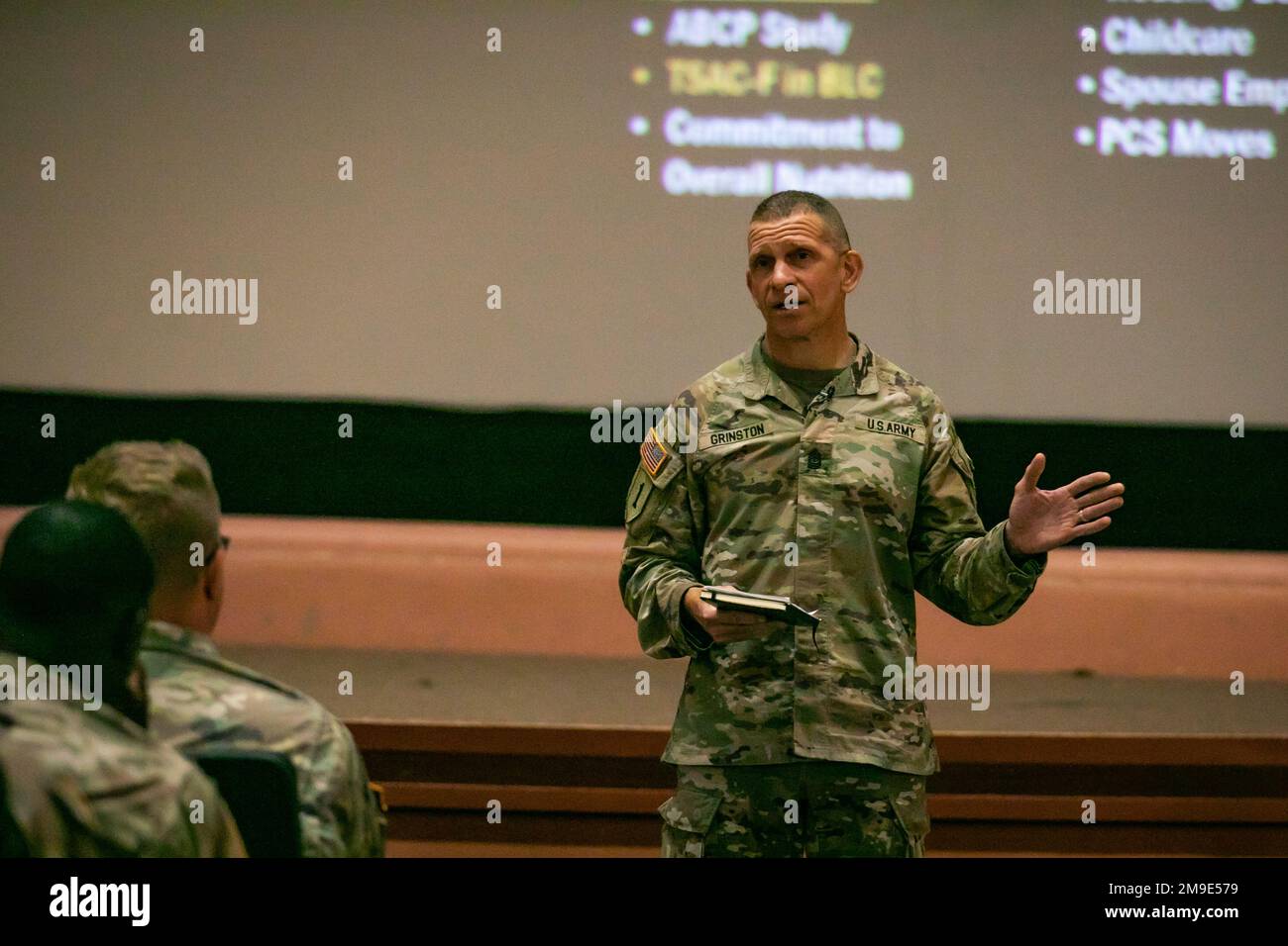 Sgt. Maj. of the Army Michael A. Grinston discusses Army initiatives