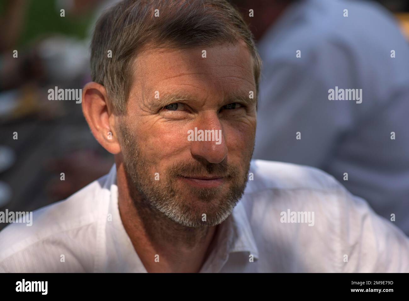 Portrait of a Man, Mecklenburg-Western Pomerania, Germany Stock Photo