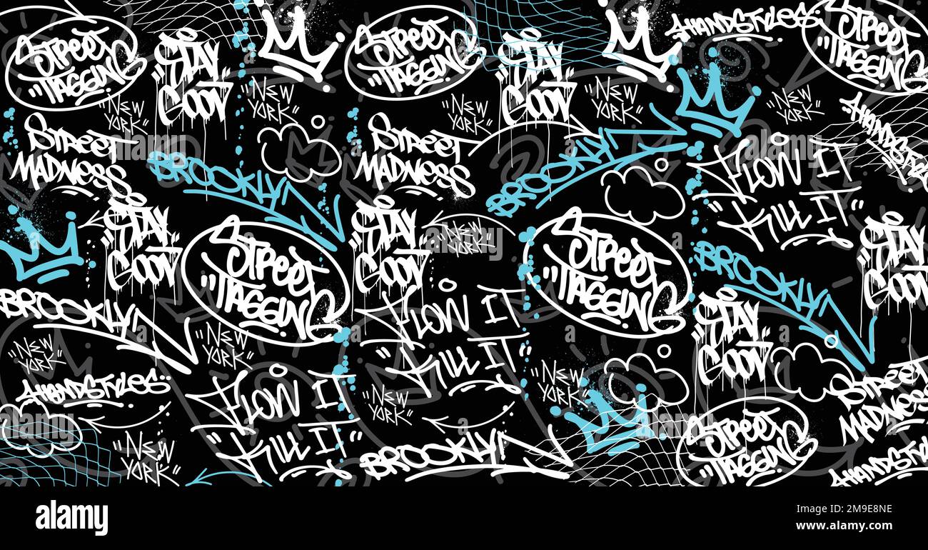 Abstract Graffiti Art Background With Scribble Throw Up And Tagging Hand Drawn Style Street Art 1840