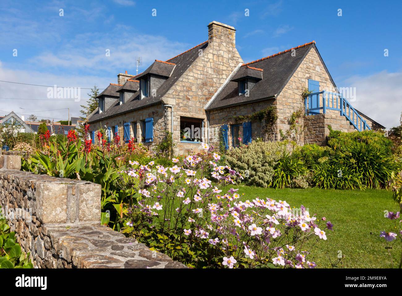 Crozon Peninsula, traditional house, Finistere, Brittany, France Stock Photo Alamy