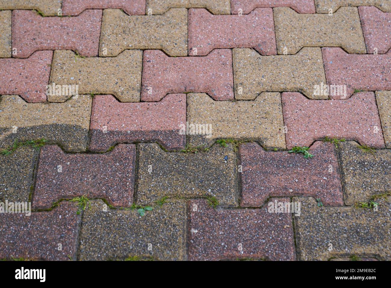 floor beige pink autoblock slabs pavement clean dirty with high