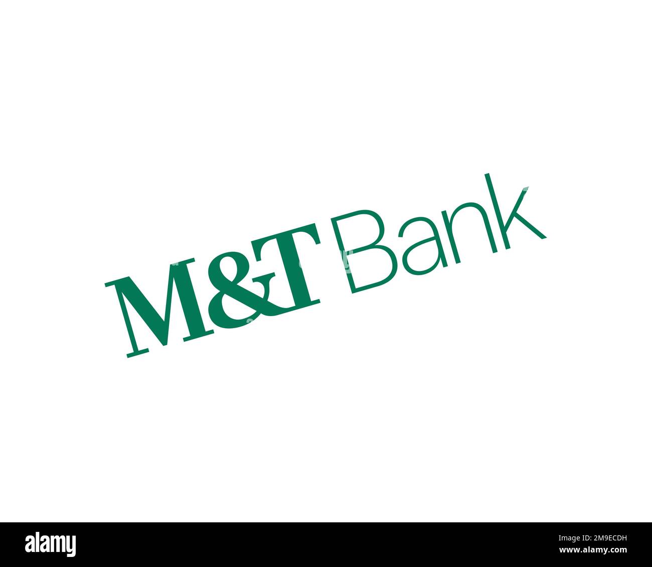 M&T Bank, rotated logo, white background Stock Photo Alamy
