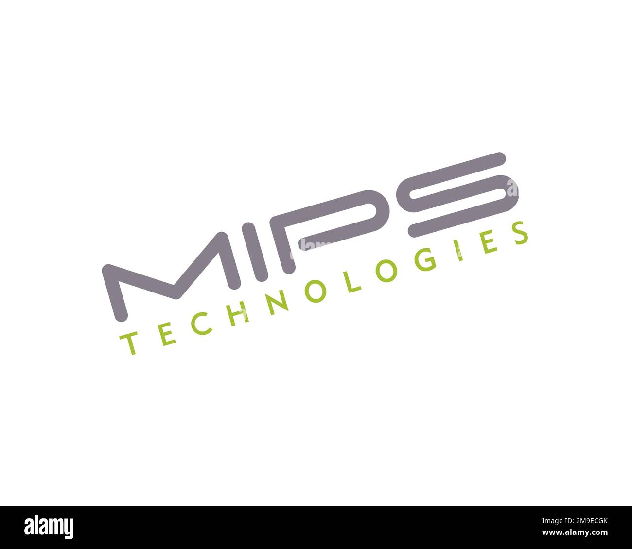 MIPS Technologies, rotated logo, white background Stock Photo Alamy