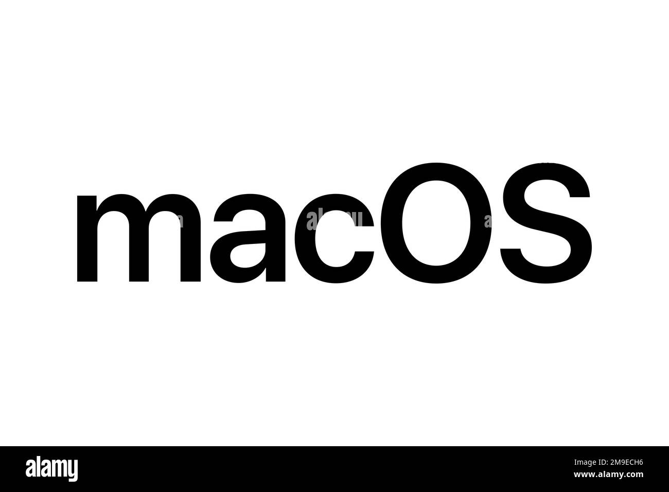 MacOS, Logo, White background Stock Photo Alamy