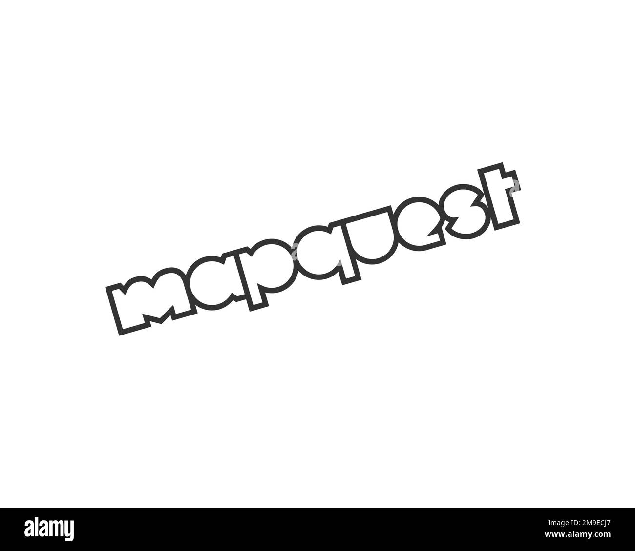 MapQuest, rotated logo, white background Stock Photo Alamy