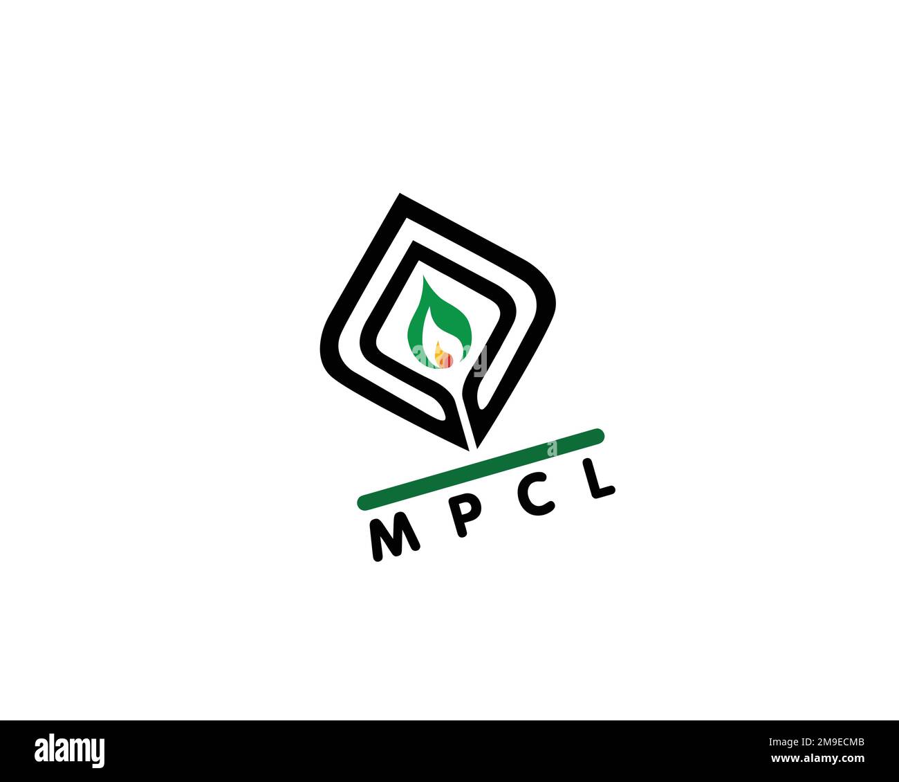 Mari Oil Company, Rotated Logo, White Background Stock Photo Alamy