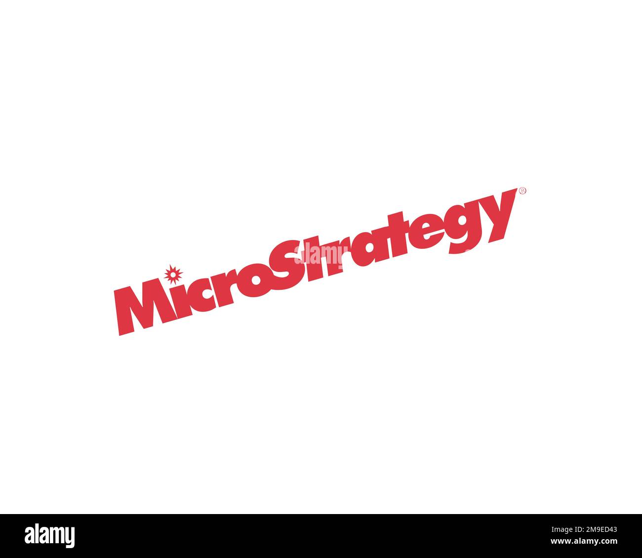 MicroStrategy, rotated logo, white background Stock Photo Alamy