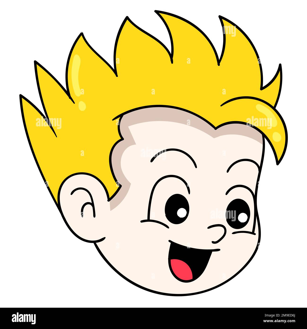 the head of the blonde haired boy Stock Vector Image & Art Alamy