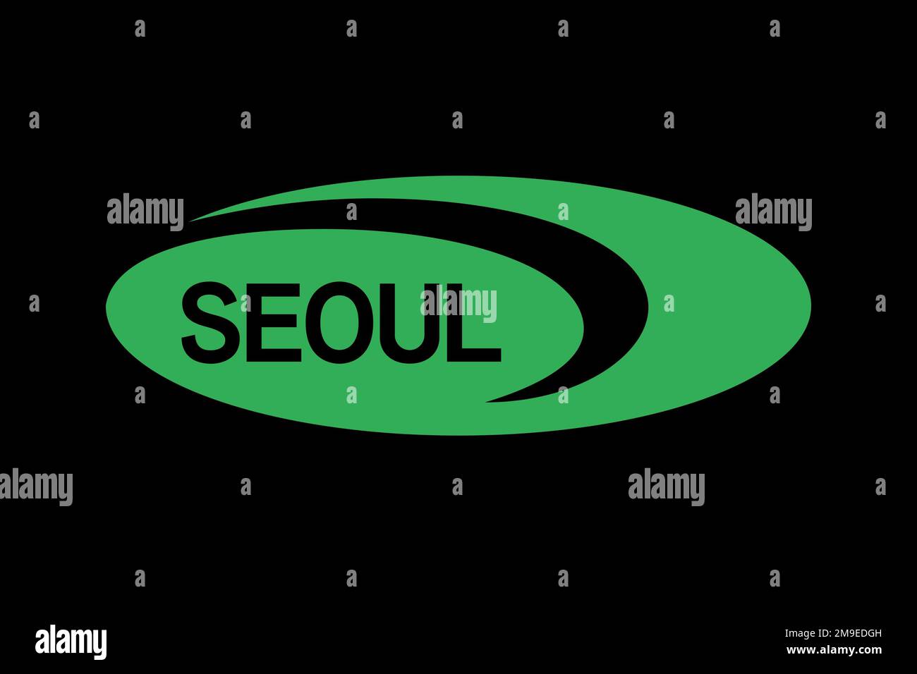 Seoul Semiconductor, Logo, Black background Stock Photo
