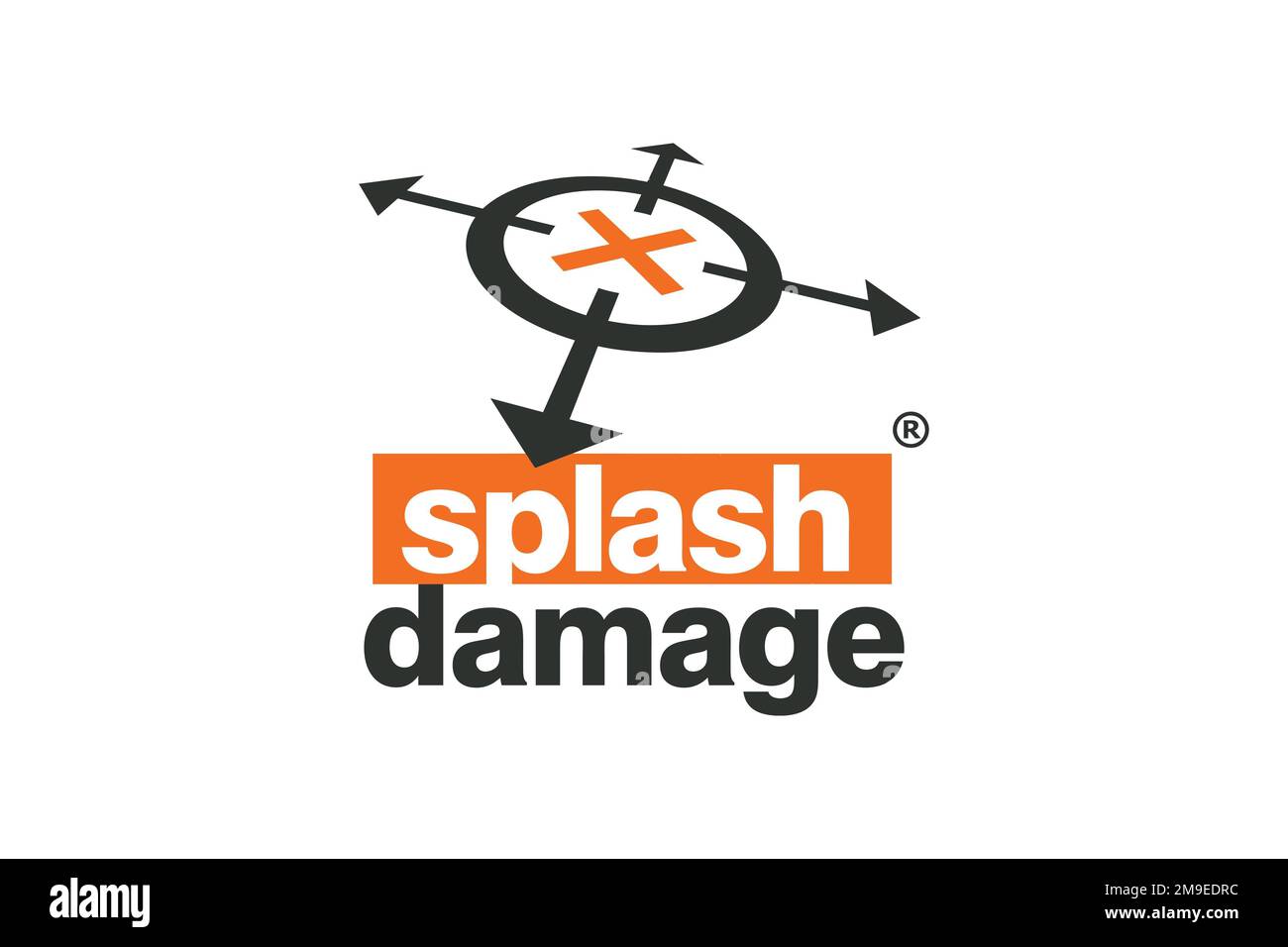 Splash Damage, Logo, White Background Stock Photo Alamy