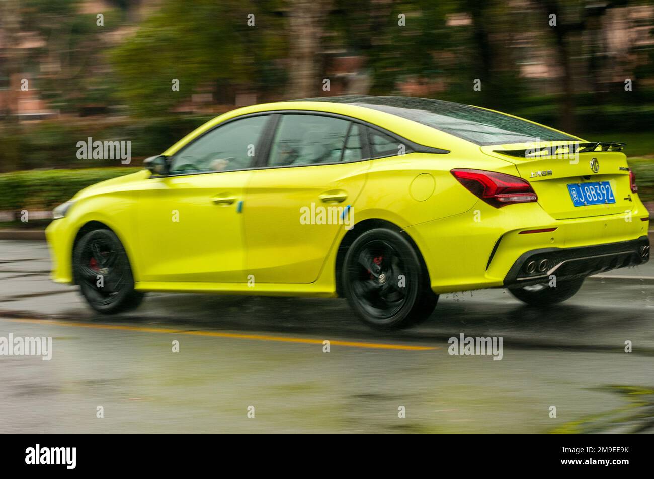 Shanghai, China – 01132023: A Chinese MG 5 Scorpio sedan being driven ...