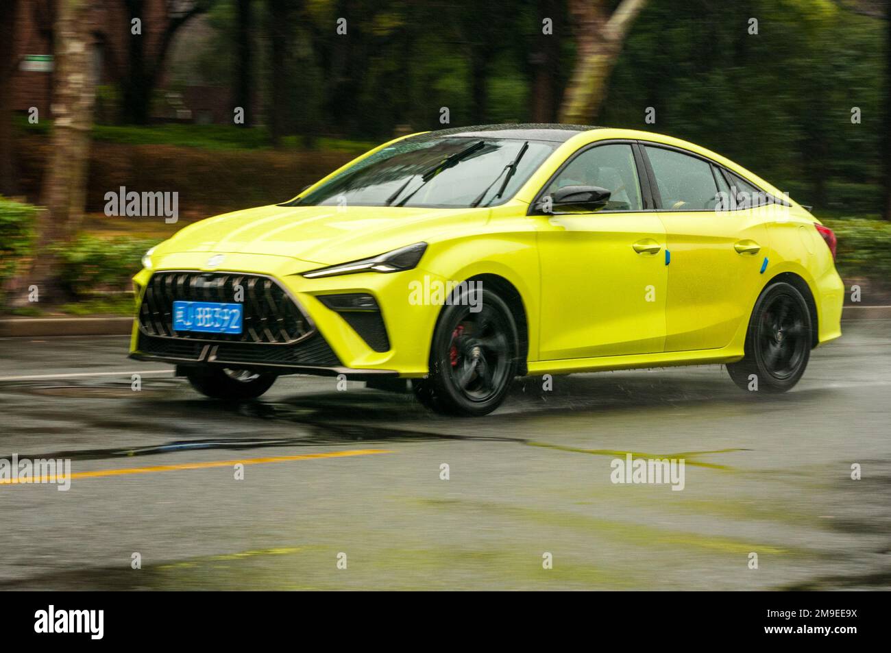 Shanghai, China – 01132023: A Chinese MG 5 Scorpio sedan being driven ...