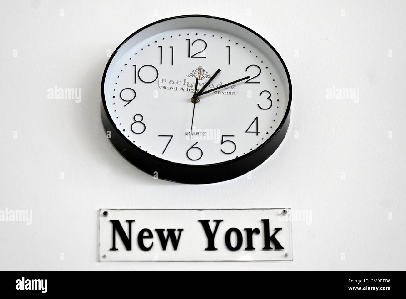 Wall Clock New York Stock Photo Alamy