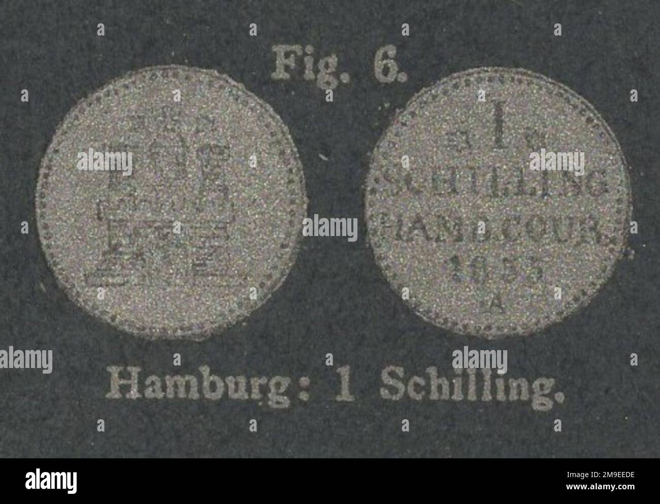 Antique 19th century germany numismatic illustrated coin catalogue with ...