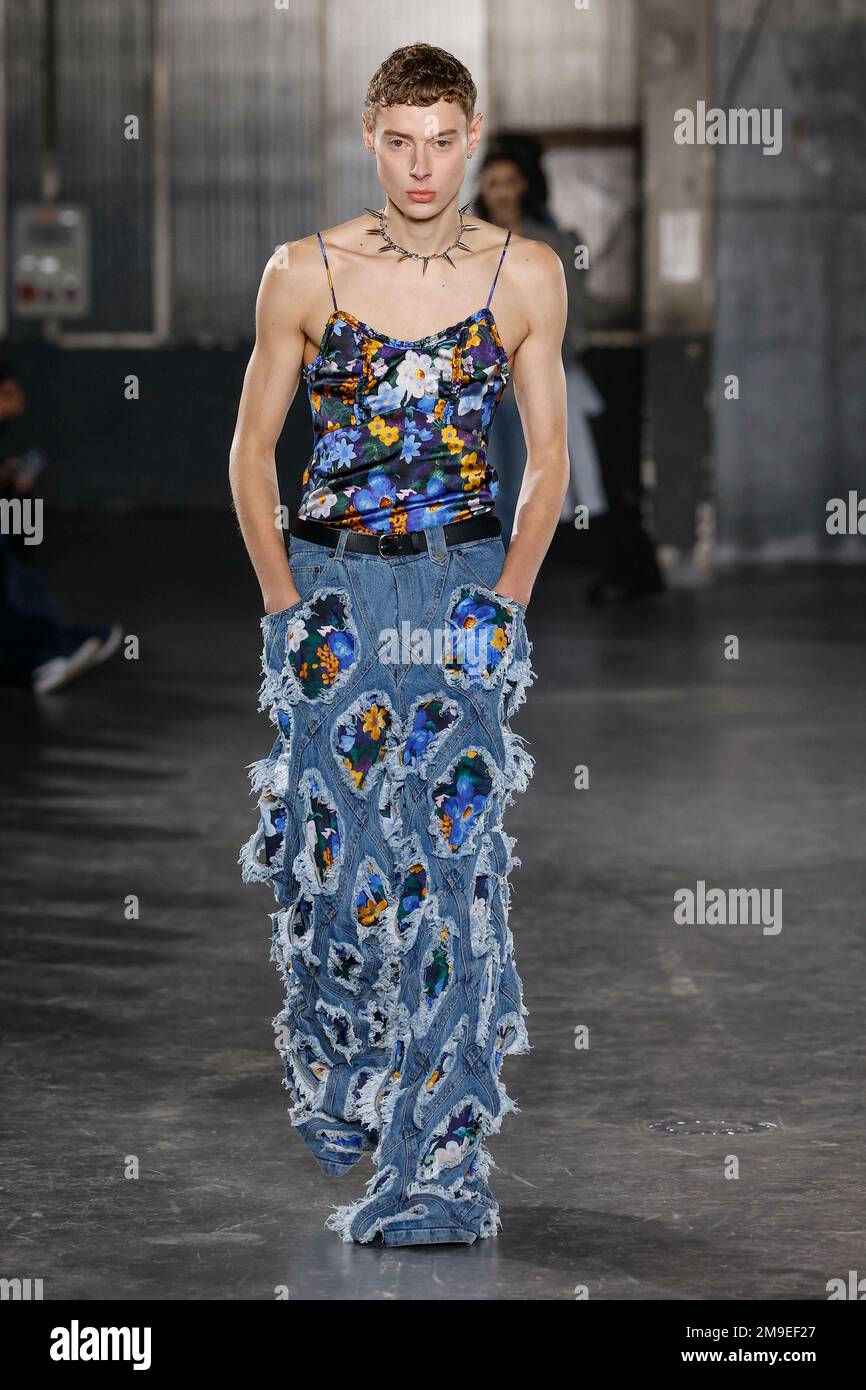 Paris, France. 17th Jan, 2023. EGONLAB men Fall/Winter 202324 Runway