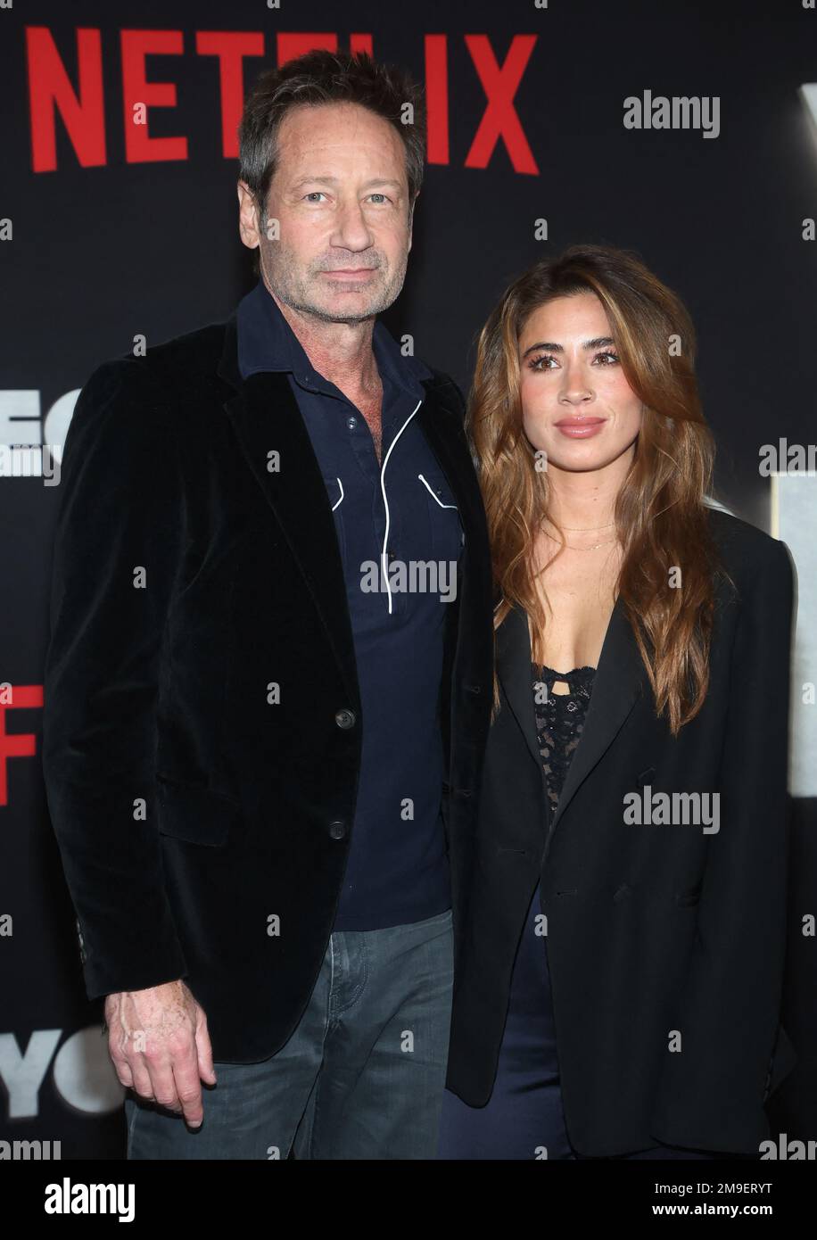 David Duchovny, Monique Pendleberry, at Los Angeles Premiere Of Netflix