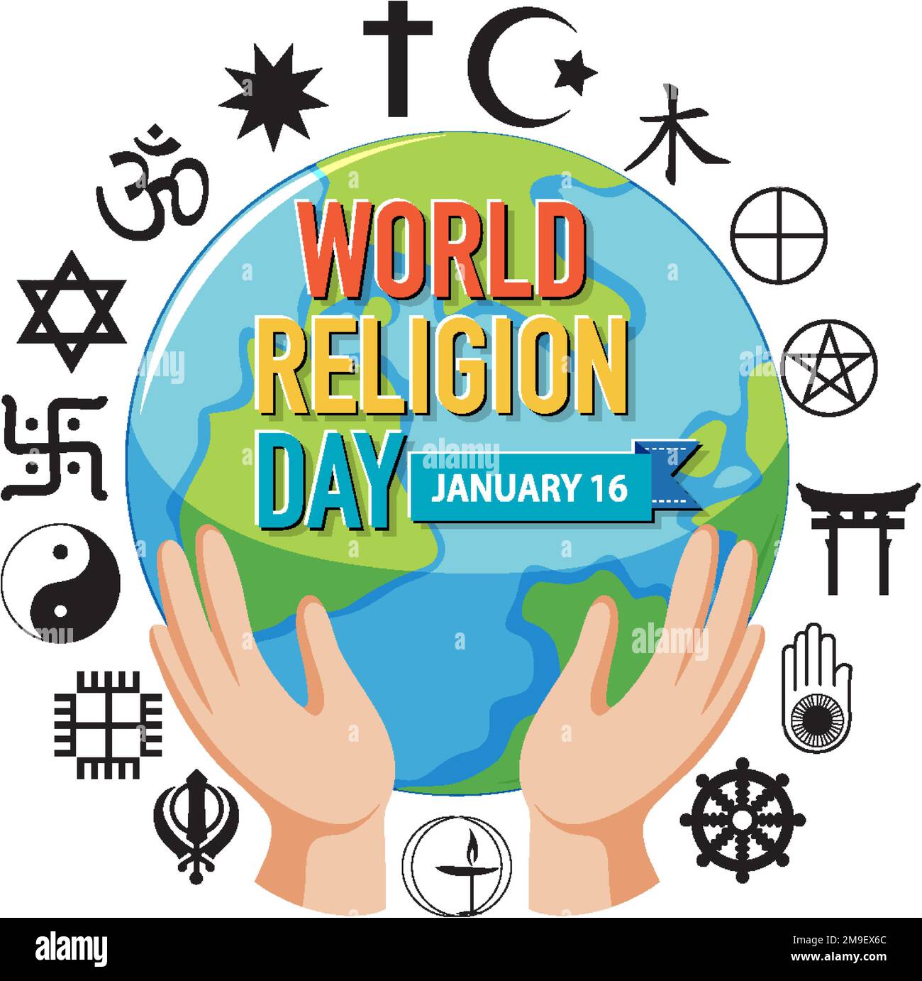World religion day banner design illustration Stock Vector Image & Art