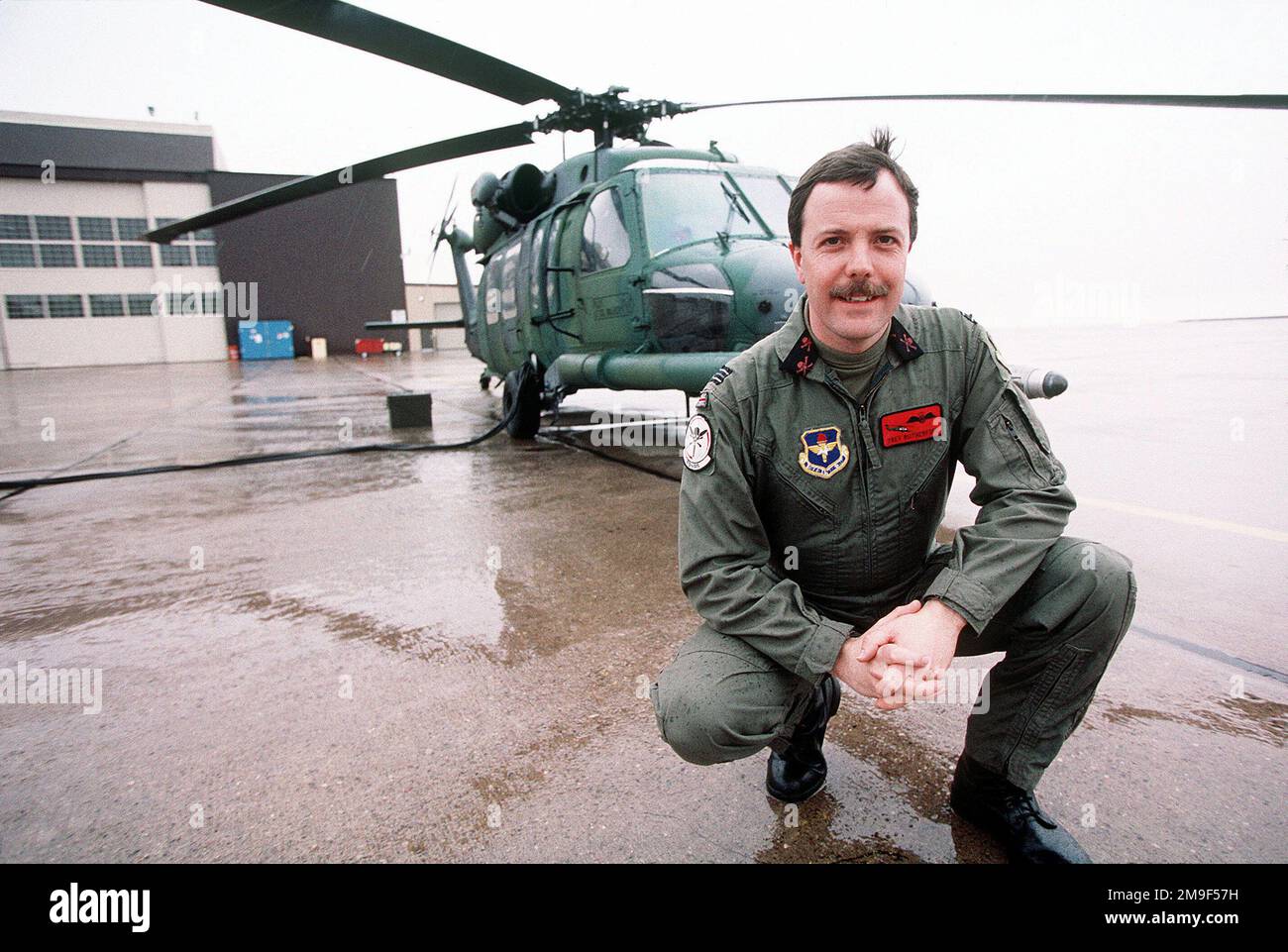 Royal Air Force Squadron Leader Trev Rutherford, a British Exchange ...