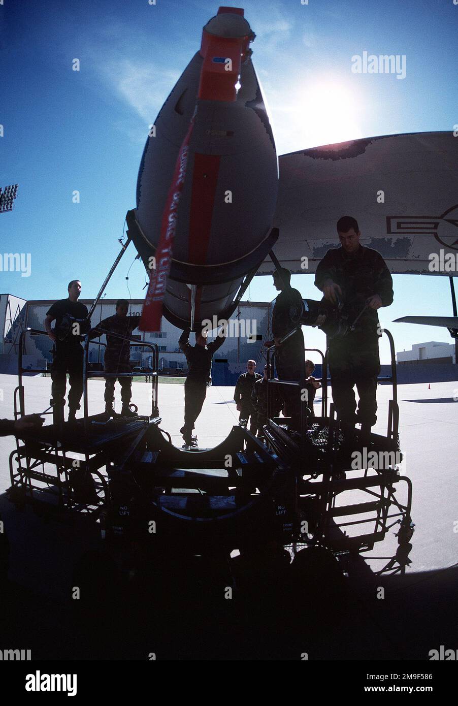 US Air Force maintenance personnel of the 22nd Air Refueling Wing ...