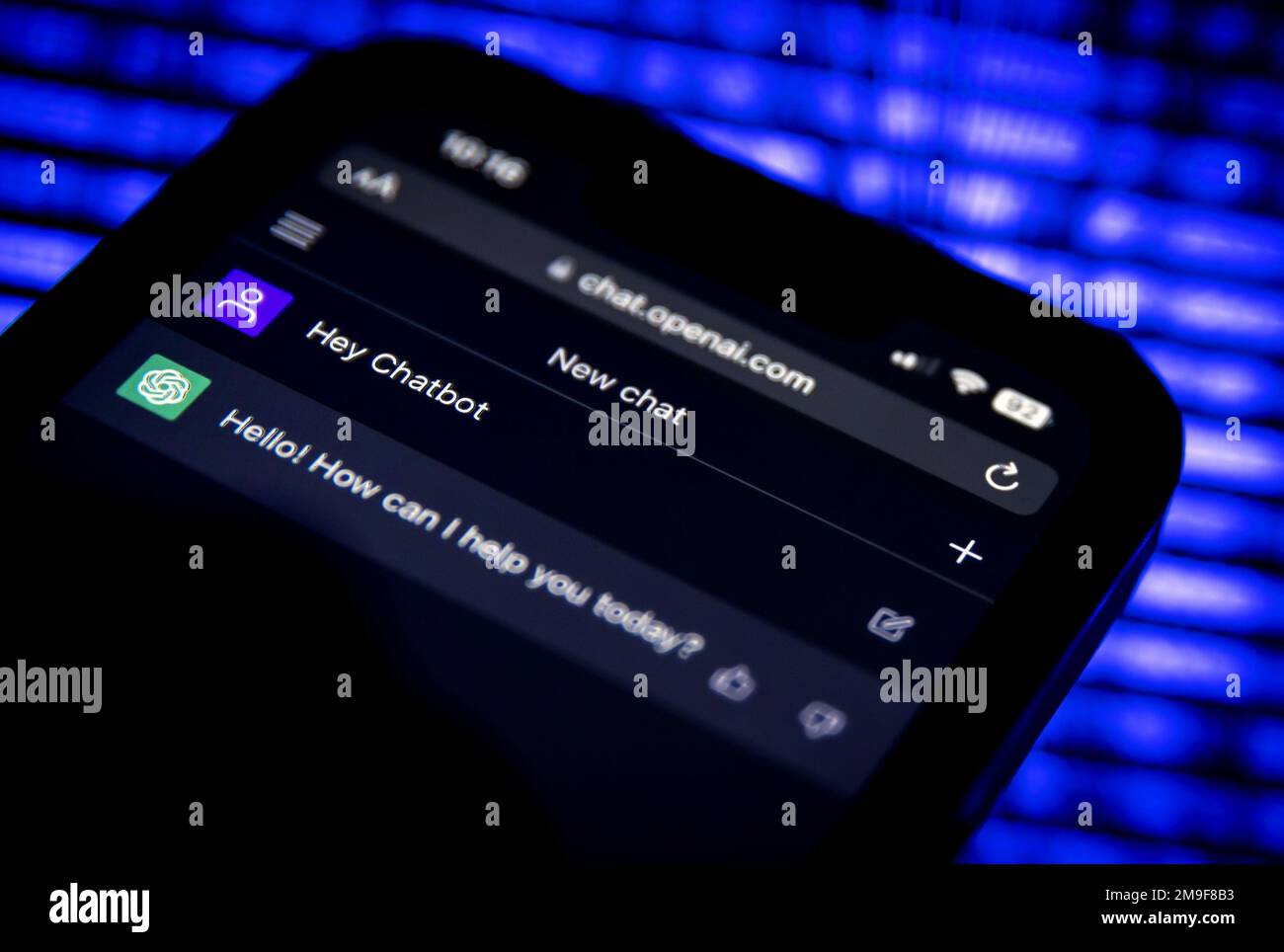 ILLUSTRATIVE - The chatbot ChatGPT on a device. ChatGTP is an ...