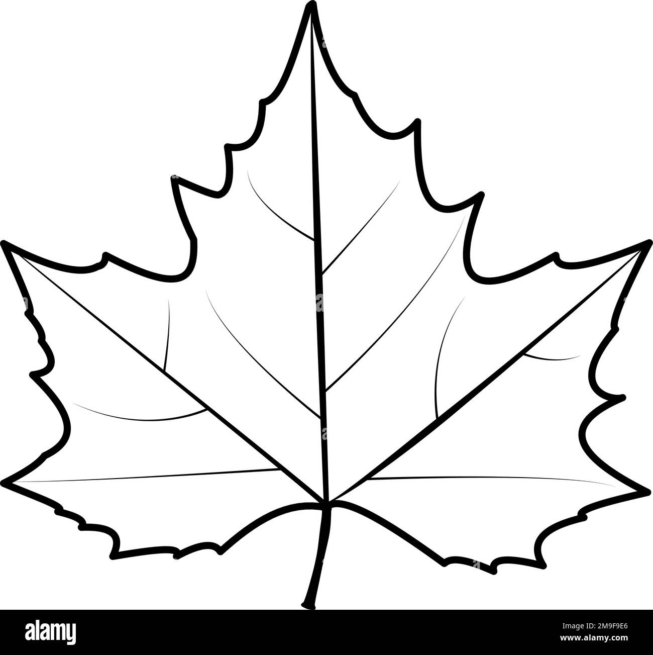 How to Draw a Grape Leaf Step by Step - EasyLineDrawing