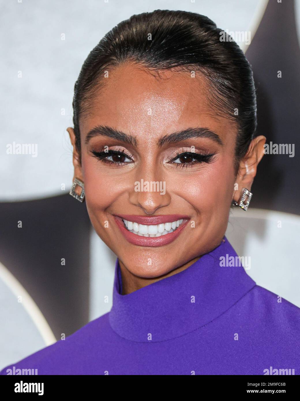 WESTWOOD, LOS ANGELES, CALIFORNIA, USA - JANUARY 17: American actress, singer, model and life coach Nazanin Mandi arrives at the Los Angeles Premiere Of Netflix's 'You People' held at the Regency Village Theatre on January 17, 2023 in Westwood, Los Angeles, California, United States. (Photo by Xavier Collin/Image Press Agency) Stock Photo