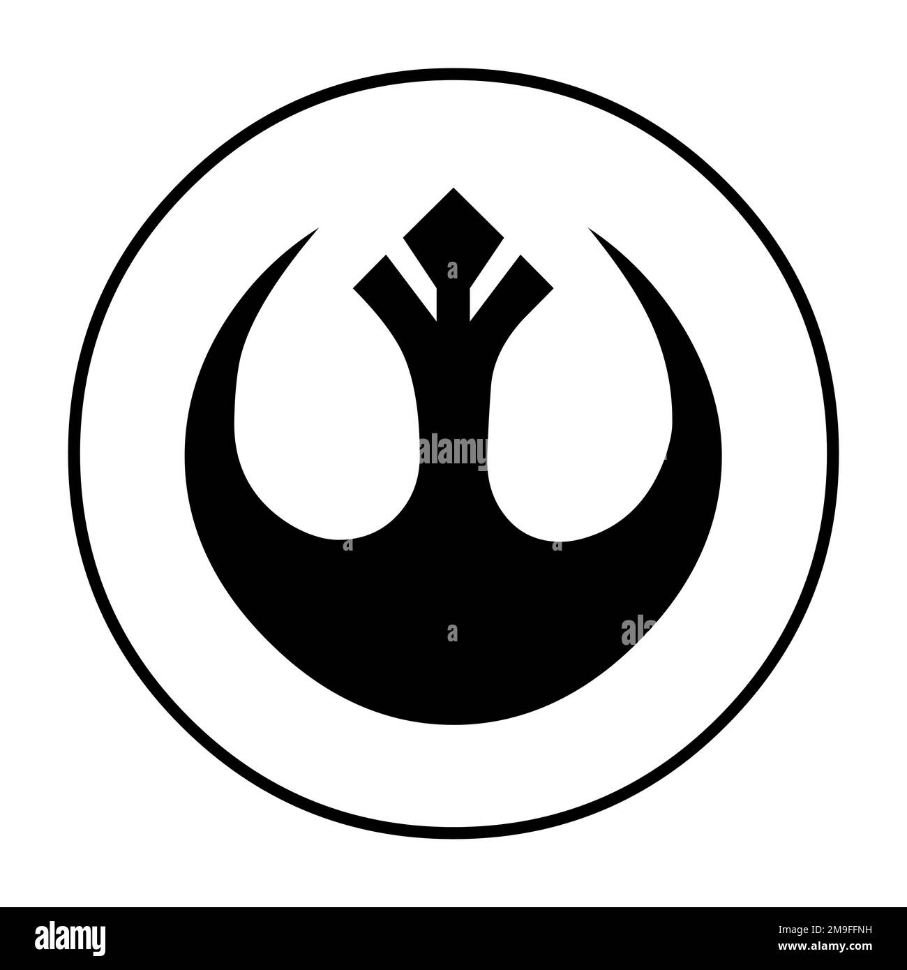 Rebel alliance symbol icon Stock Photo