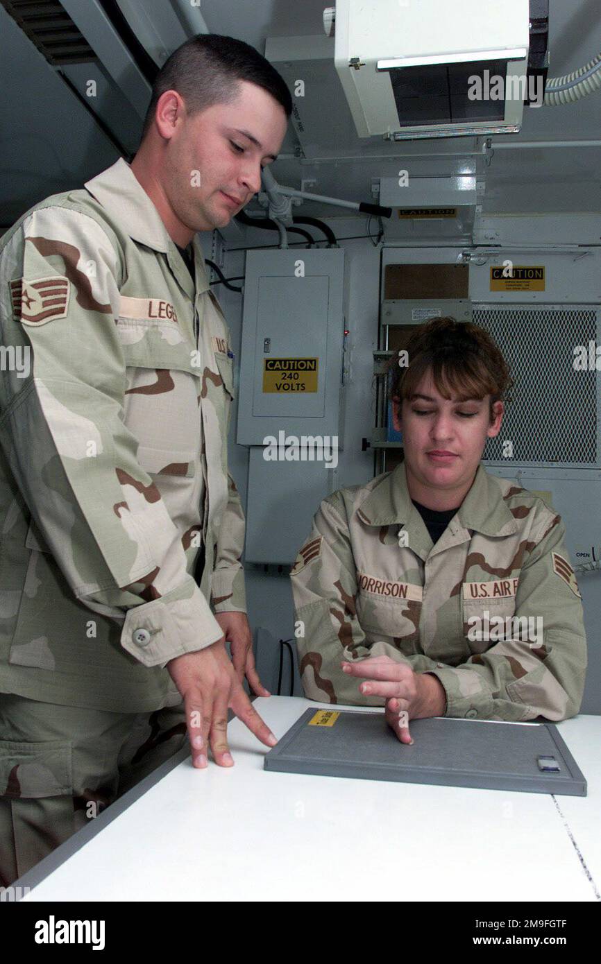 US Air Force STAFF Sergeant John Leger, radiology technician from the