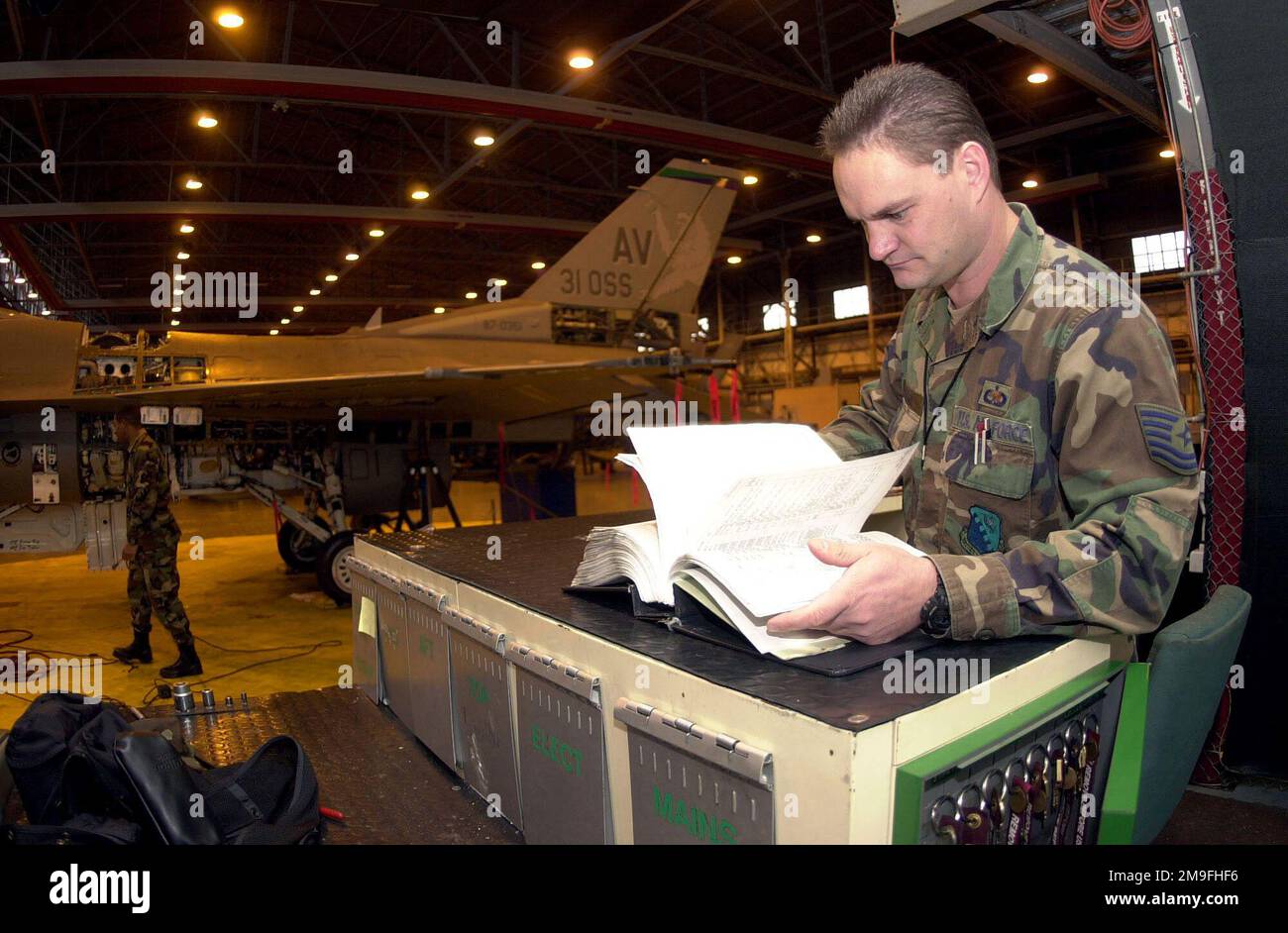 US Air Force Technical Sergeant Kenneth Engal, Dock CHIEF for the 555th ...