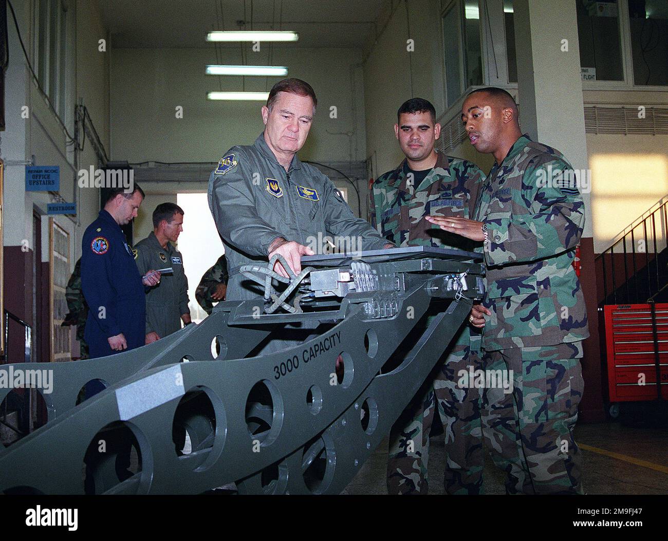 US Air Force MASTER Sergeants Oliver McCoy (right) and Lucrecio Brito