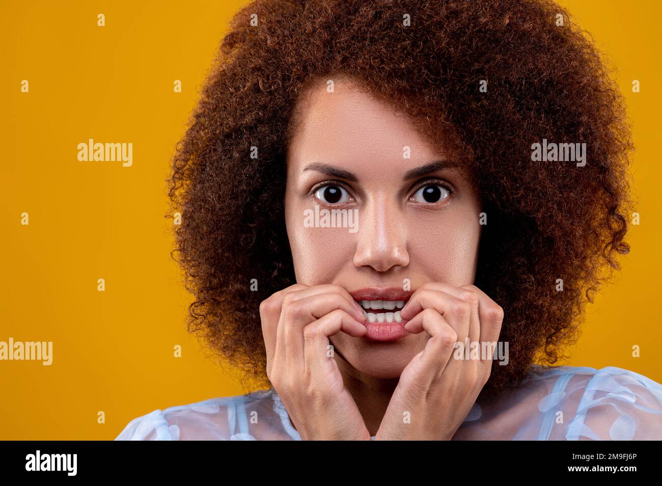 Curly haired individual hi-res stock photography and images - Alamy