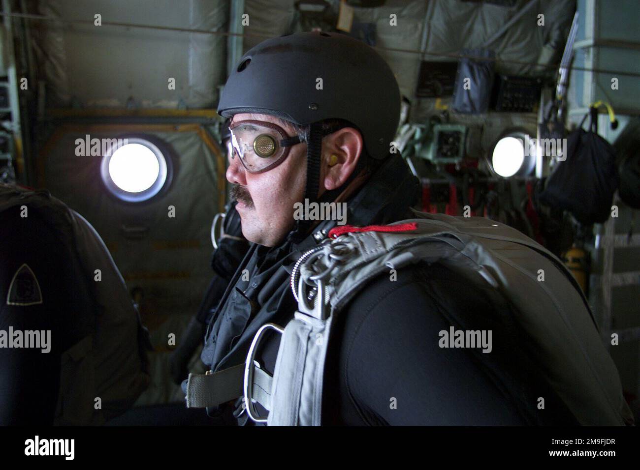 A close up head and shoulder view of California Air National Guard (ANG ...