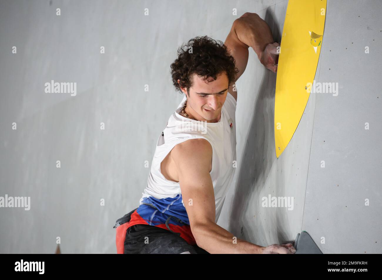 AUG 5, 2021 TOKYO, JAPAN Adam ONDRA of Czech Republic competes in
