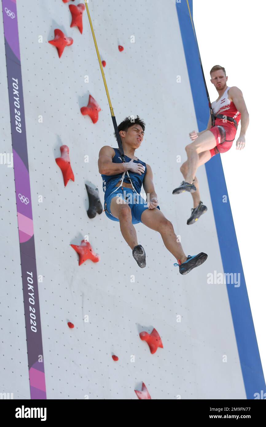AUG 5, 2021 TOKYO, JAPAN NARASAKI Tomoa of Japan reacts in the Sport