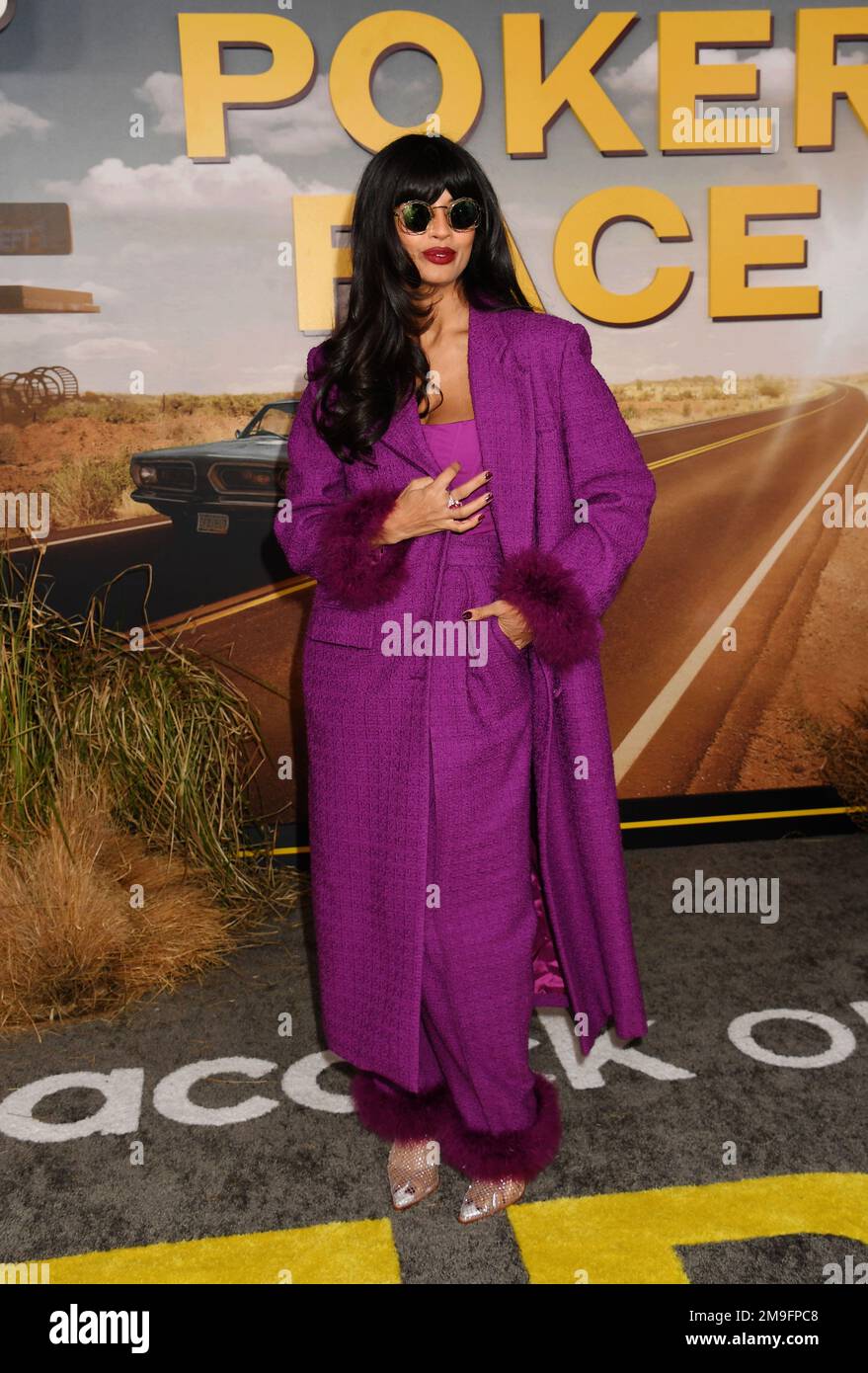 LOS ANGELES, CALIFORNIA JANUARY 17 Jameela Jamil attends the Los