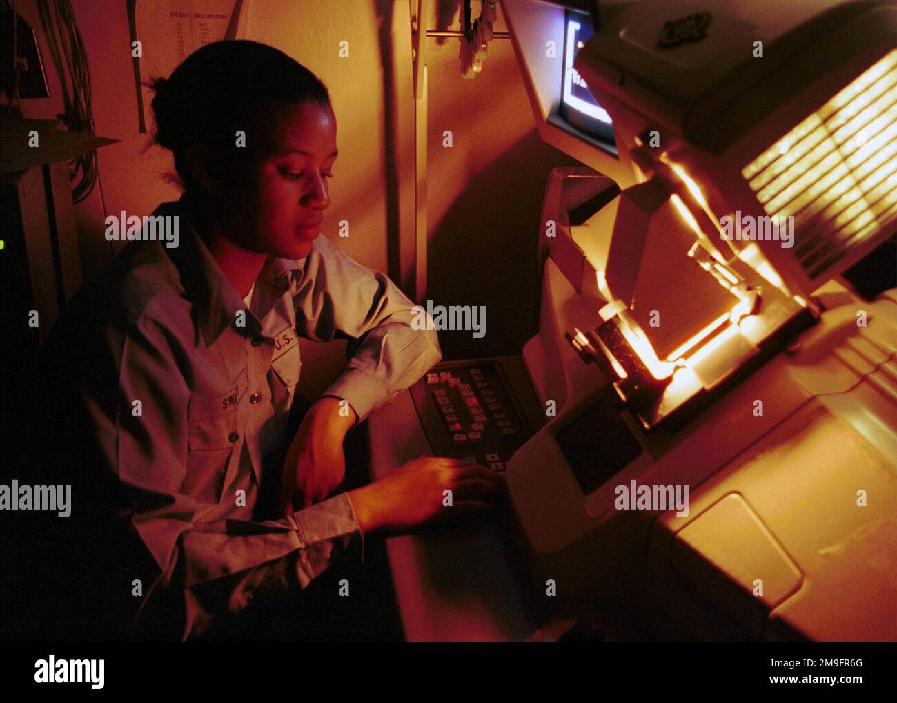 Photographer s mate airman kelly swaby performs start up checks on a