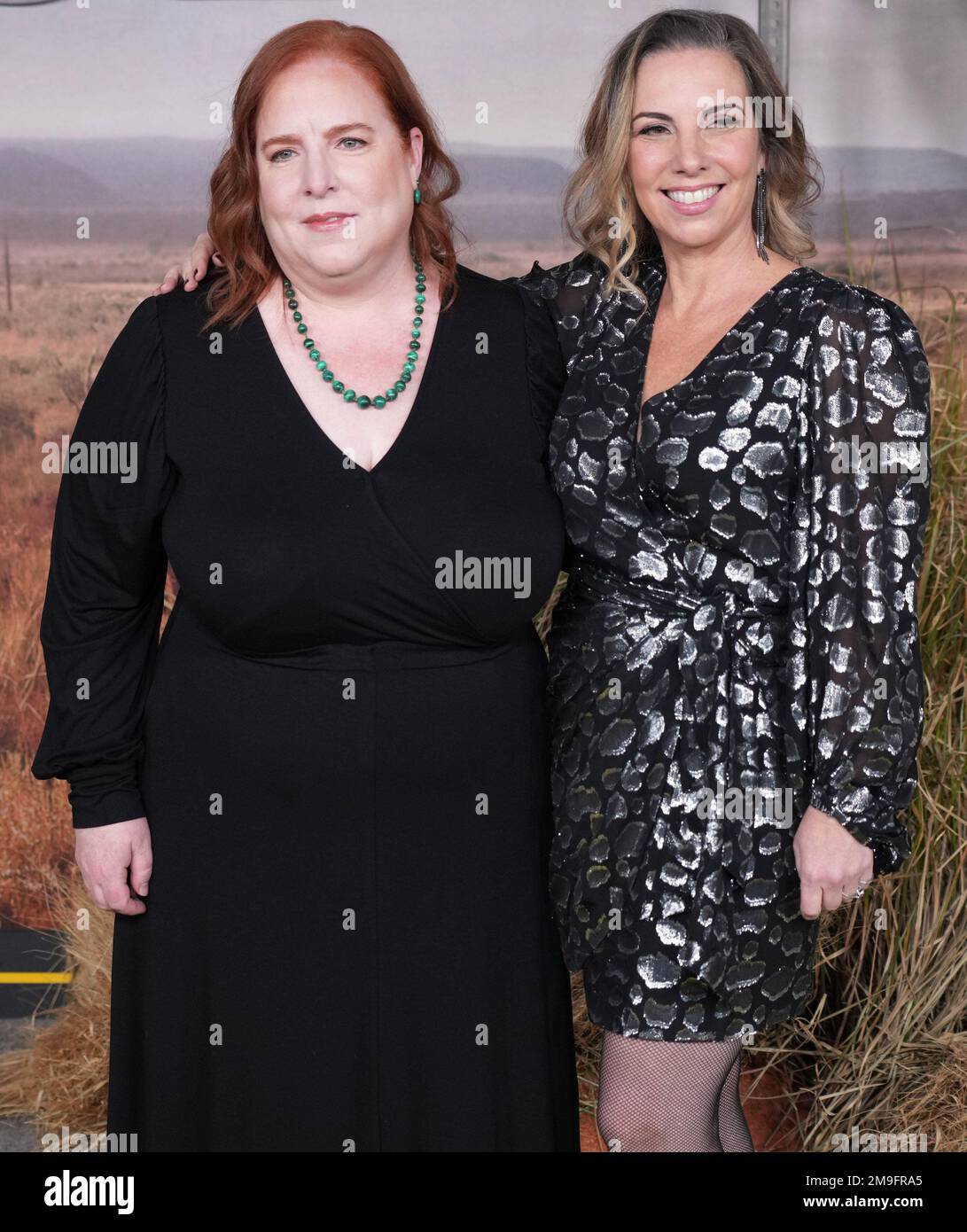 (L-R) Nora Zuckerman and Lilla Zuckerman at the Peacock''s POKER FACE Los Angeles Premiere held at the Hollywood Legion Theater in Hollywood, CA on Tuesday, ?January 17, 2023. (Photo By Sthanlee B. Mirador/Sipa USA) Stock Photo