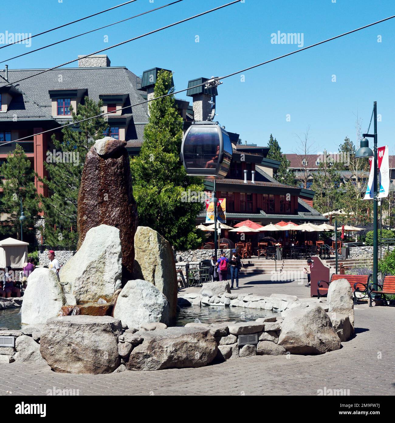 The Heavenly Gondola cable car travels 2.5 mile up the mountain from