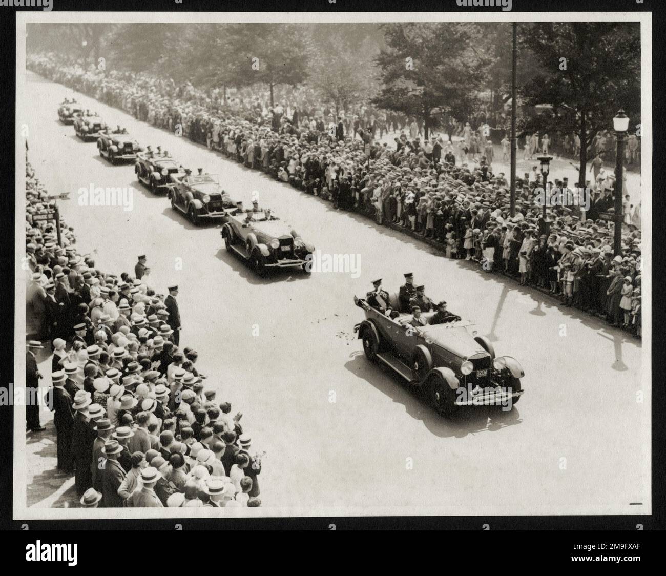 Vintage 1930 photo - Massachusetts Tercentenary Parade, Boston, USA Stock Photo