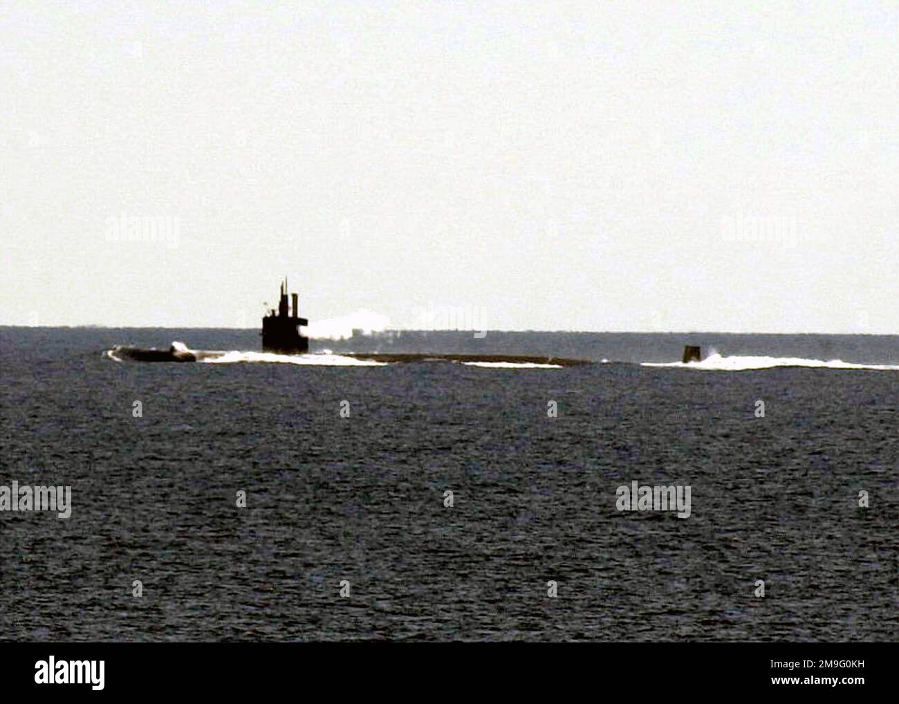 A port side view of the USS NORFOLK (SSN 714) underway during a ...