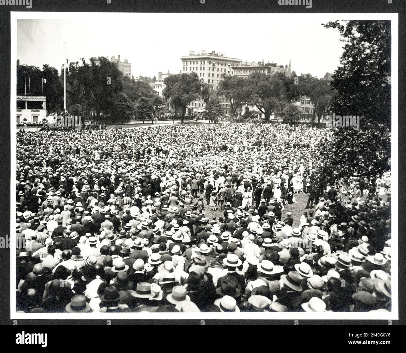 Vintage 1930 photo - Massachusetts Tercentenary Parade, Boston, USA Stock Photo