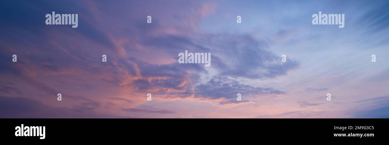 Dramatic sky panorama at sunset Stock Photo - Alamy